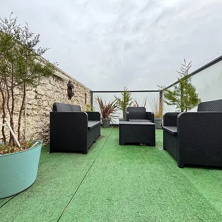 公寓 Les Mouettes Duplex Independant Dans Maison Spacieux Petite Vue Sur Des Belle Terrasse Amenagee En Hauteur Pres Omaha Et Bayeux 800 M Et 300 M Superette 滨海维耶维尔