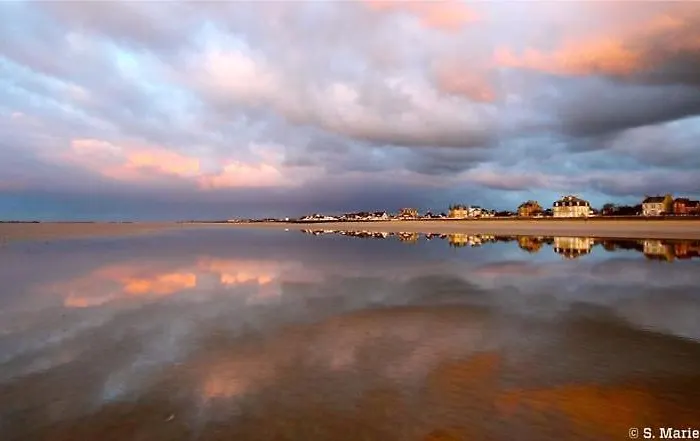 Les Mouettes Duplex Independant Dans Maison Spacieux Petite Vue Sur Des Belle Terrasse Amenagee En Hauteur Pres Omaha Et Bayeux 800 M Et 300 M Superette דירה